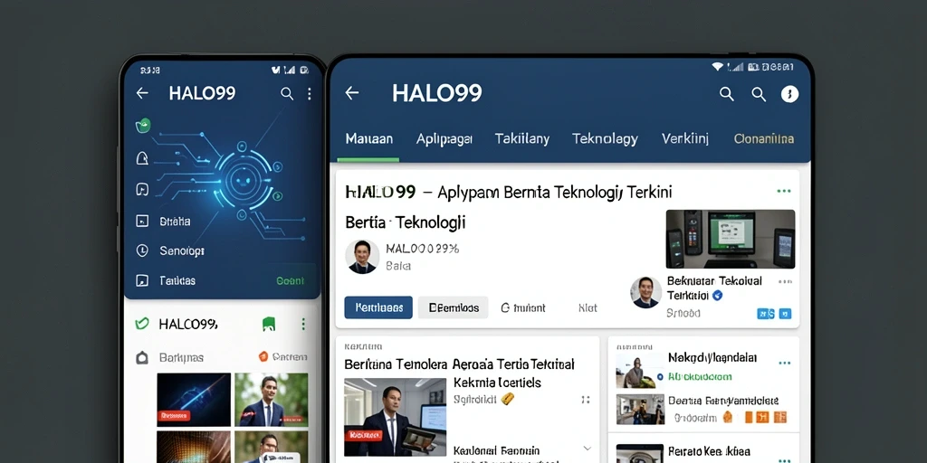 Antarmuka HALO99 yang modern dan informatif.