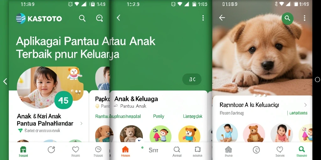 Antarmuka KASTOTO yang intuitif untuk pemantauan anak.