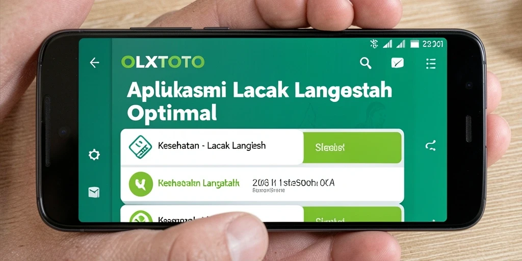 Antarmuka OLXTOTO yang menampilkan fitur Lacak Langkah yang mudah digunakan.