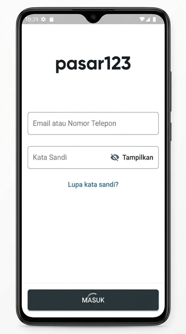 Panduan Masuk Akun pasar123 untuk Pengguna Android